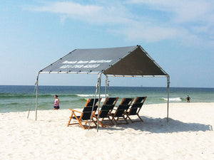 10' x 10' Beach Canopy and 4 Lounge Chairs